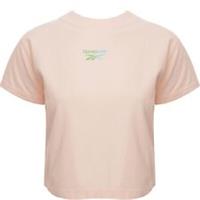 Reebok Womens Small Central Logo Long Sleeve Top in Cream RRP £25 SIZE-M