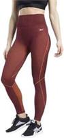 REEBOK Women's Workout MYT Seamless 7/8 Leggings Burgundy Size UK M 12-14 NEW - M Regular