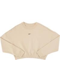Reebok Womens Training Dreamblend Cropped Sweat In Cream RRP£50 Size:Large