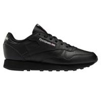 REEBOK WOMEN'S CLASSIC LEATHER TRAINERS SHOES SNEAKERS BLACK RETRO 80S NEW BNWT