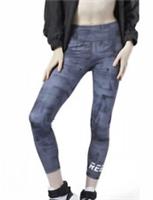 REEBOK MYT AOP 7/8 Womens Leggings Size UK Ladies Medium (12-14) Grey NEW