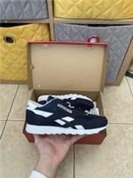 Reebok Classic Nylon Navy Blue White Trainers Shoes BNIB Size 7.5uk Mens