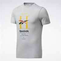 REEBOK Classics Men's Hotel Short Sleeve T-Shirt Grey Size UK XL NEW - XL Big & Tall