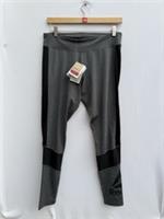 Reebok Workout Ready Graphic Tights Grey Speedwick Mesh Panels Womens UK L 16-18 - L Regular