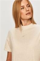 REEBOK LES MILLS Womens Textured T-Shirt Ladies Size UK XL 20-22 Beige NEW - XL Regular