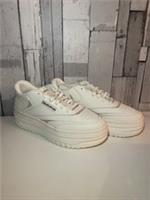 Reebok Women's Club C Extra Chalk Sedona Rose Platform Leather Trainers UK 6 NEW