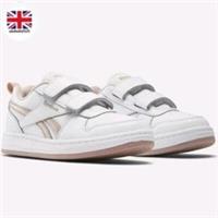 Reebok Girls Trainers UK 11.5 Royal Prime 2.0 White Rose Gold NEW Free UK Post