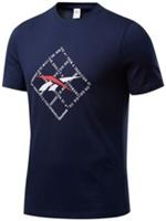 REEBOK Mens Navy Short Sleeve Cotton T-Shirt Size Medium NEW - M Regular