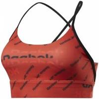 REEBOK Women's Workout Ready AOP Sports Bra Orange Ladies Size XS 4-6 NEW - XS Petites