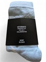 Vetements x Reebok Collaboration 2017 Metal Socks - Size EU 39/42 - Light Blue