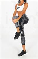 REEBOK Ladies TS Lux 3/4 Tight 2.0 Leggings Black Women's Size UK XS 4-6 NEW - XS Petites