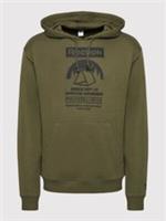 REEBOK Men's Cl Camping Graphic Hooded Jumper Hoodie Green Size UK Small NEW - S Regular