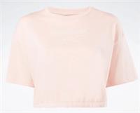 REEBOK Identity Womens Pink Boxy Cropped T-Shirt Ladies Size XS NEW - XS Regular