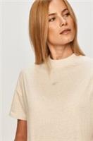 REEBOK LES MILLS Womens Textured T-Shirt Ladies Size UK XL 20-22 Beige NEW - XL Regular