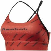 REEBOK Women's Workout Ready AOP Sports Bra Orange Ladies Size XS 4-6 NEW - XS Petites