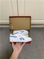 Reebok Court Retro Tennis White Blue Trainers Shoes BNIB Size 4.5uk Unisex Kids
