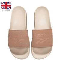 Reebok Women's Slides UK 6.5 EU 40 Beige Summer Sandals Flip Flops Free UK Post