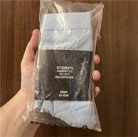 VETEMENTS x Reebok Metal Socks Blue ETE 2017 Collaboration BNWT Size UK 9-12 L - 9-12 Regular