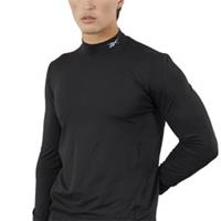 Reebok Men's Long Sleeve Running Baselayer XL Black Thermal Sports Top UK Post - XL Regular
