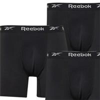 Reebok Men's XL Boxer Trunks 3 Pack Black Performance Briefs Underwear NEW - XL Regular