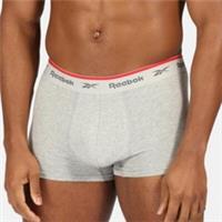 Reebok Men's XL Boxer Trunks 3 Pack Black Grey Cotton Breathable Comfort NEW - XL Regular