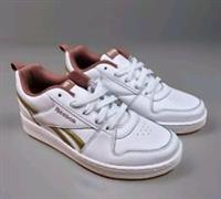 Reebok Classic Royal Prime 2.0 Trainers White/Gold/ Rose UK Size 4- No Box