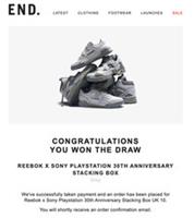 Reebok x Sony Playstation 30th Anniversary Stacking Box UK10 US11 - CONFIRMED