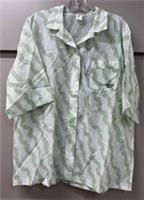 REEBOK Classics Summer Waves Coverup Short Sleeve Shirt - L / UK 16-18 - L / UK 16-18 Regular