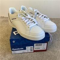 Mens Reebok White Classic Leather Trainers (New & Boxed) Size UK 6.5
