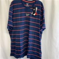 REEBOK Blue Stripe Tee T-shirt Men's 3XL BNWT - 3XL Regular
