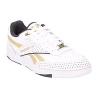 Reebok Mens BB 4000 II Leather Trainers10.5 UK White Gold GT11886