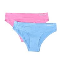 Reebok Womens/Ladies Bonded Briefs (Pack of 2)M Blue/Pink GT6554 - M Regular