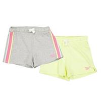 Reebok Girls Jersey Plain Shorts (Pack of 2) GT46918