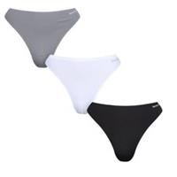 Reebok Womens/Ladies Logo Thong (Pack of 3) GT59910 - 12 UK Regular
