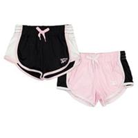 Reebok Girls Running Shorts (Pack of 2)3-4 Years Pink Lady/Black GT27515