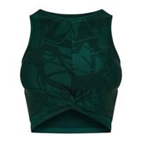 Reebok Womens/Ladies Leaf Print Slim Yoga Tank TopXS Forest Green GT33342 - XS Regular
