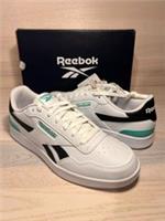 Reebok Court Advance Clip Trainers White Black Teal UK 8.5 EU 42.5 Bran New Box