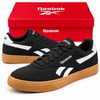 Reebok Court Advance Vulc Men's Trainers Black White Gum Sole Shoes New