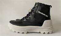 REEBOK CLUB C CLEATED MID SHOES BLACK LEATHER WOMENS - GX7520 - UK 4.5 - US 7