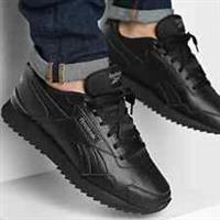 Reebok Classic Glide Ripple Clip Trainers Sneakers Men BLACK Size UK 6 - GZ5199