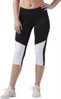 Reebok Capri Leggings Grey Size XS (6-8) S (8-10) Speedwick Workout RRP £35