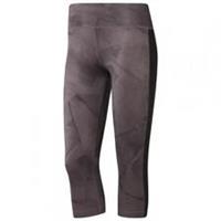 Reebok Capri Leggings Grey Size Small (8-10) Speedwick Workout RRP £35