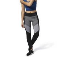 Reebok Full Leggings Grey Melange Size S (8-10) Workout Ready Speedwick RRP £35