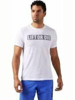 Reebok Lift Or Die Graphic T-Shirt Size XS S L XL Cotton Training Top RRP £25 - L Regular