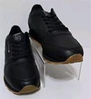 REEBOK KIDS Classic Trainers Shoes Black UNISEX JR UK 5.5 EU 38.5 EX-DISPLAY