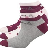 Reebok Womens Style Essentials Graphic Three Pack Socks UK SIZE 2 1/2 - 5