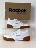 Reebok Classic Workout Plus Leather wht/gum Trainers RRP £80 UK 3