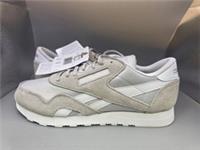 Reebok Classic Nylon Women's Beige White Trainers Size 7 UK EU 40.5 Brand New