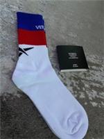 Vetements x Reebok Red Blue Band Mens White Socks - New