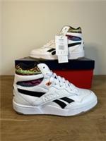 Reebok Unisex Adult BB 4000 II Mid White Black UK 2.5